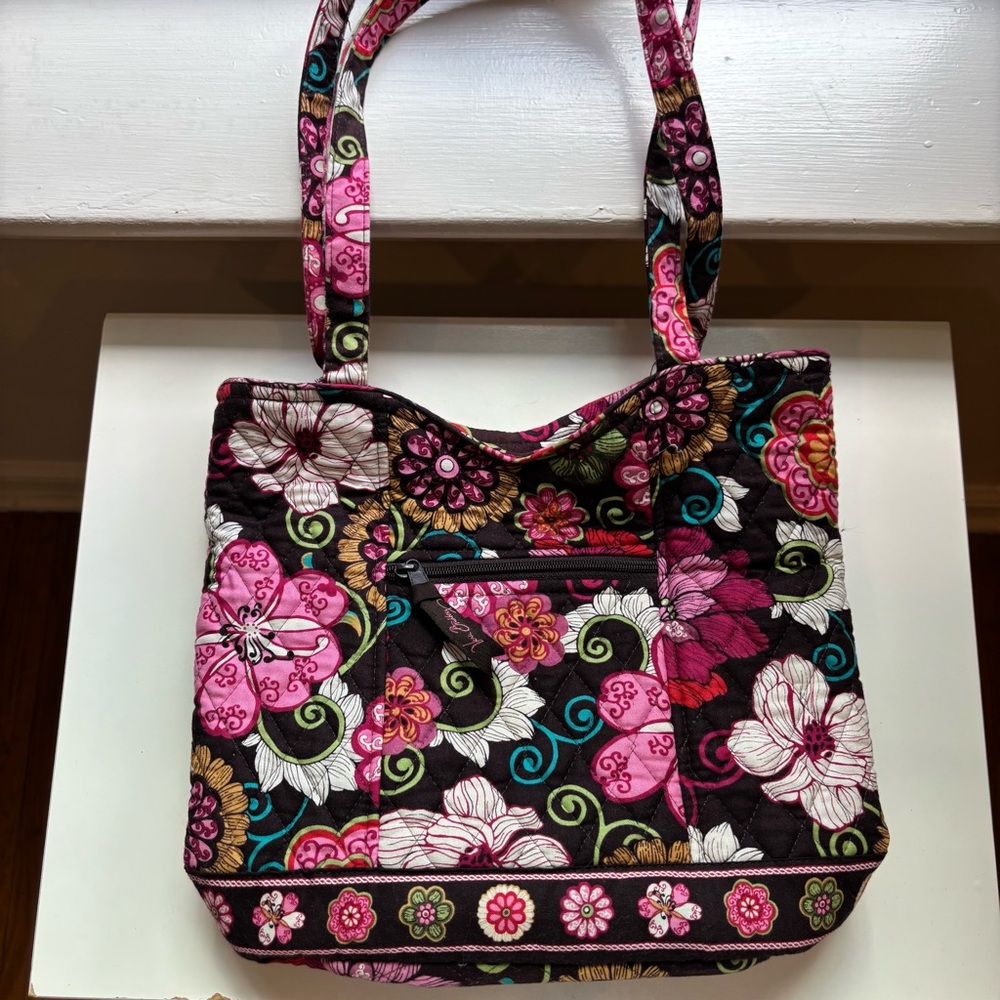 Vera Bradley Tote - Pink and Brown